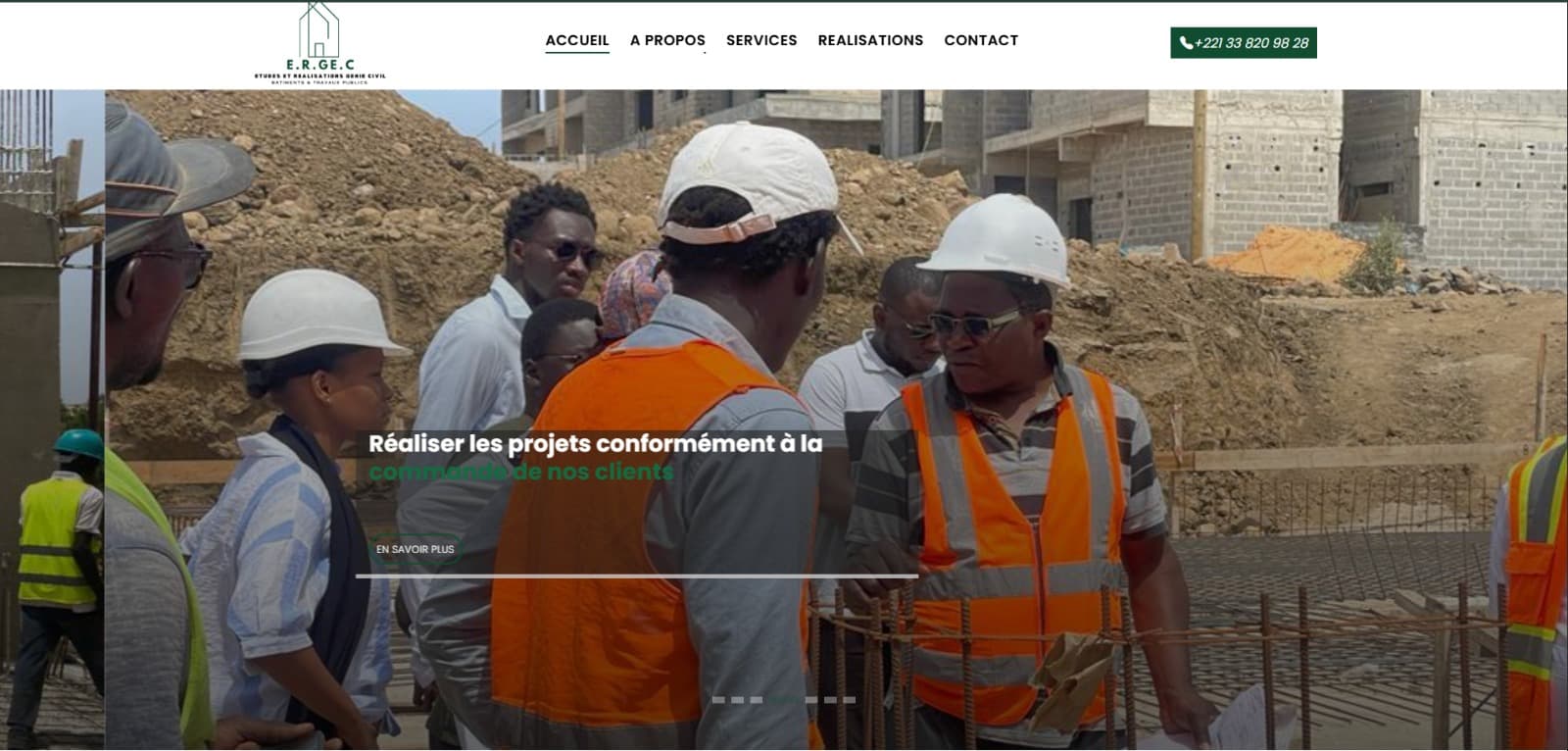 Home page of the E.R.GE.C website